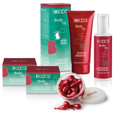 Body Fit- Creme Ativo +cápsula(28) Cellulite & Creme 2in1 +Óleo Rassodante