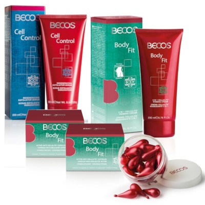 Body Fit- Cápsulas(28) + Creme 2 Em 1 Modelos Celulite & Controle Celular - Esfoliante Regenerador