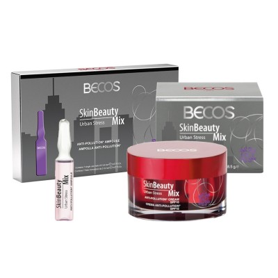 Skin Beauty Mix Urban Stress- Ampolle (7) & Crema Viso Anti-inquinamento