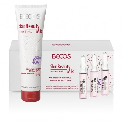 Skin Beauty Mix Urban Stress- Ampolle (24) & CremaMax Viso Anti-Inquinamento